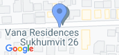 地图概览 of Vana Residence Sukhumvit 26