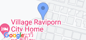 Karte ansehen of Raviporn City Home Village