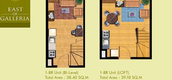 Unit Floor Plans of East Of Galeria