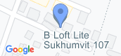 地图概览 of B - Loft Lite Sukhumvit 107