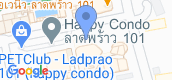 地图概览 of Happy Condo Ladprao 101