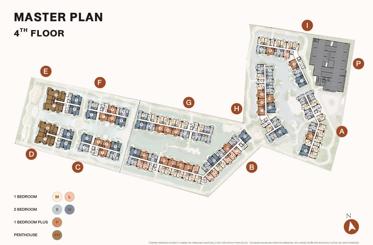 Building Floor Plan of เดอะ ไทเทิล บัลโคนี - ชั้น 4