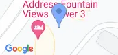 Vista del mapa of The Address Residence Fountain Views 3