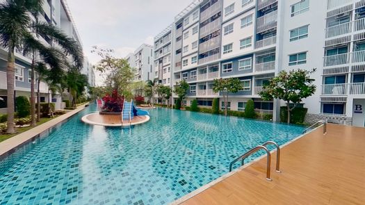 3D视图 of the Communal Pool at The Trust Condo Huahin