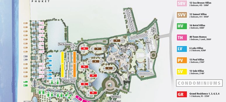 Master Plan of Grand West Sands Resort & Villas Phuket - Photo 1