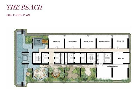 Building Floor Plan of วันซ์วงศ์อมาตย์ - ชั้น 36