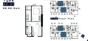 Поэтажный план квартир of KnightsBridge Collage Sukhumvit 107
