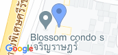 Map View of Blossom Condo @ Sathorn-Charoenrat