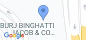मैप व्यू of Burj Binghatti Jacob & Co Residences