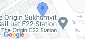 Map View of The Origin E22 Station