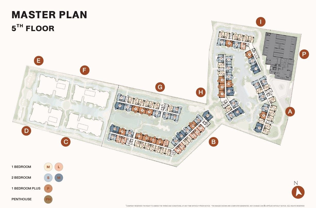 Building Floor Plan of เดอะ ไทเทิล บัลโคนี - ชั้น 5