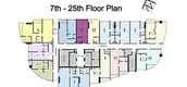 Планы этажей здания of Le Luk Condominium