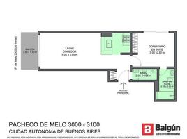 1 Bedroom Apartment for sale at Pacheco de Melo al 3000, Federal Capital