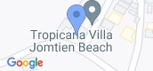 Map View of Tropicana Villas Jomtien