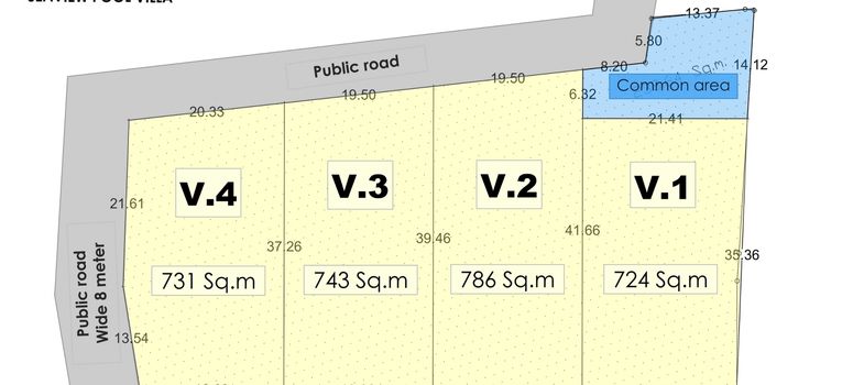 Master Plan of เอส คิวบ์ ซีวิว พูล วิลล่า - Photo 1