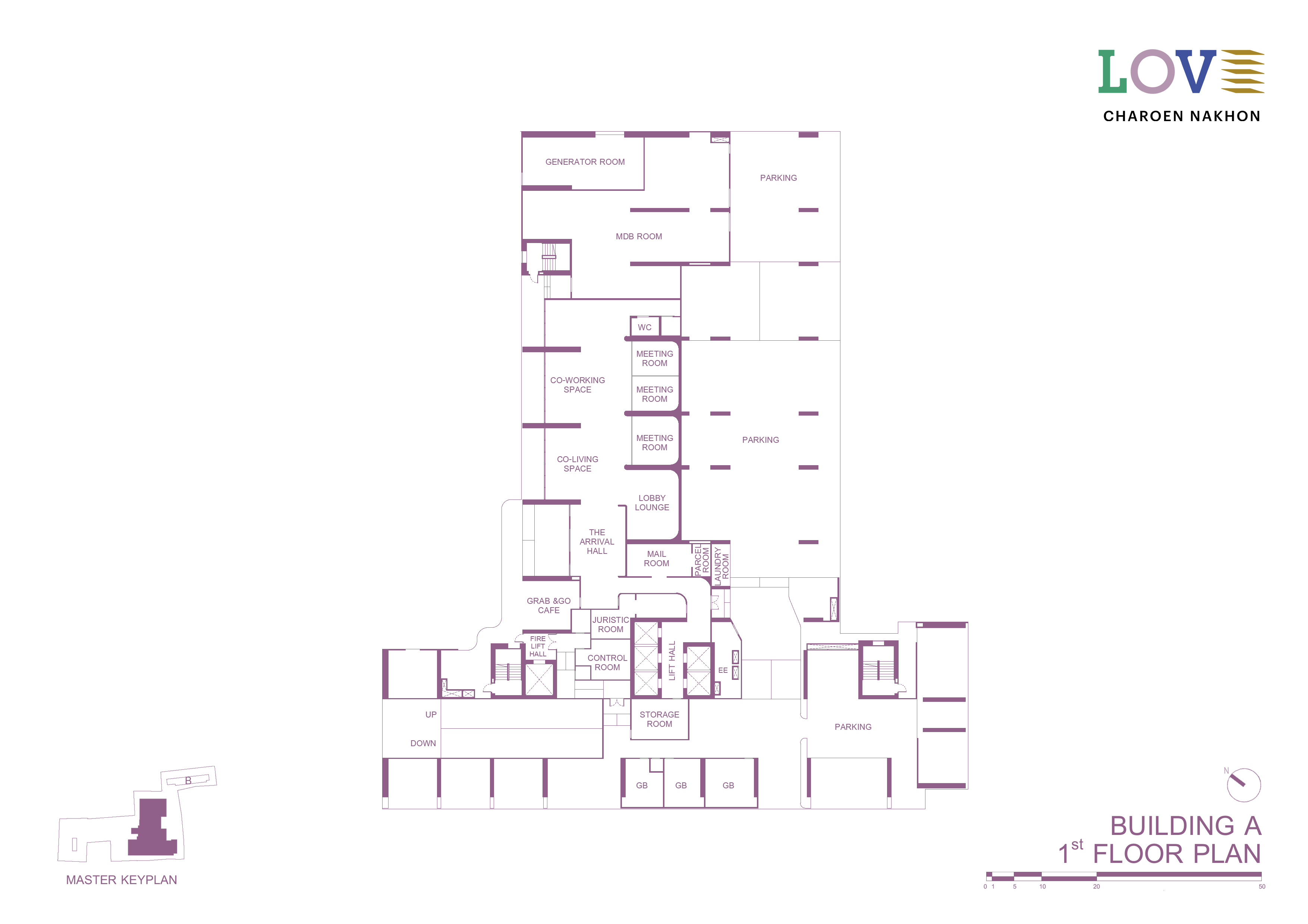 Building Floor Plan of เลิฟ เจริญนคร - ชั้น 1