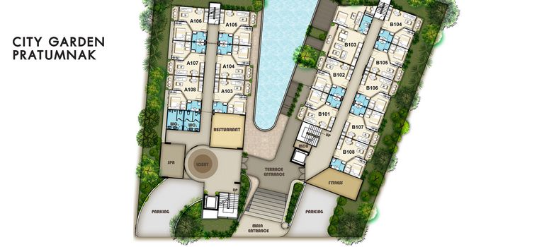 Master Plan of City Garden Pratumnak - Photo 1