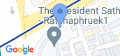 Map View of The President Sathorn-Ratchaphruek 2