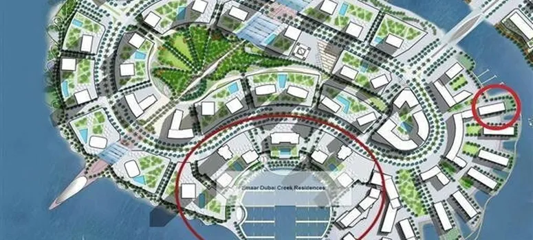 Master Plan of Dubai Creek Residence Tower 2 North - Photo 1