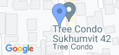 Map View of Tree Condo Sukhumvit 42