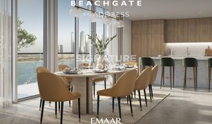 EMAAR Beachfront, दुबई Beachgate by Address में 3 बेडरूम अपार्टमेंट बिक्री के लिए