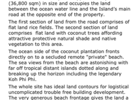 ขายที่ดิน ใน เกาะลันตา กระบี่, เกาะลันตาใหญ่, เกาะลันตา