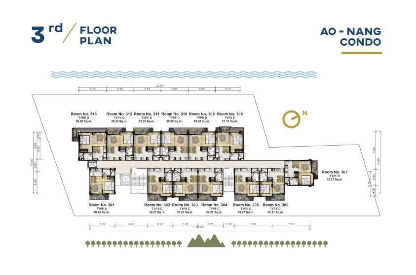 Building Floor Plan of เดอะ ร็อคโค อ่าวนาง กระบี่ - ชั้น 2
