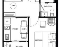 1 Schlafzimmer Wohnung zu verkaufen im Maestro 19 Ratchada 19 - Vipha, Din Daeng, Din Daeng