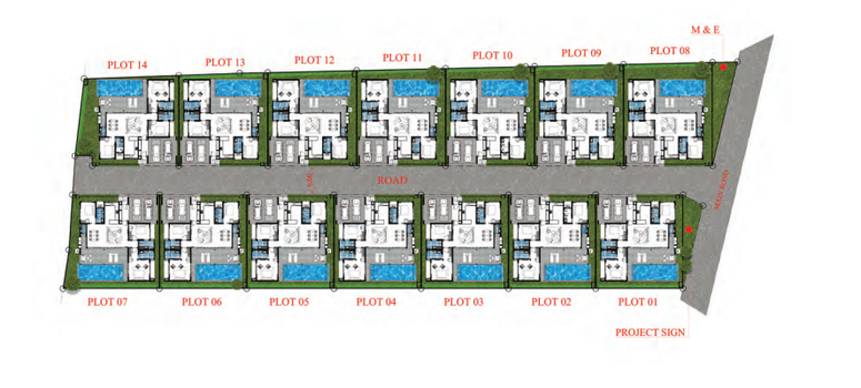 Master Plan of Paradise Spring Villas - Photo 1