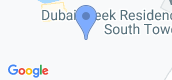 Vista del mapa of Dubai Creek Residence Tower 3 South