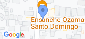 Map View of Apartments in The Ensanche Ozama