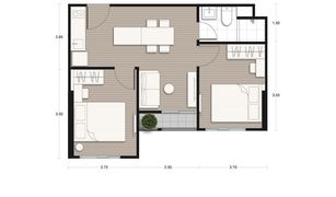 2 Bedrooms Condo for sale in Huai Khwang, Bangkok Nue District R9
