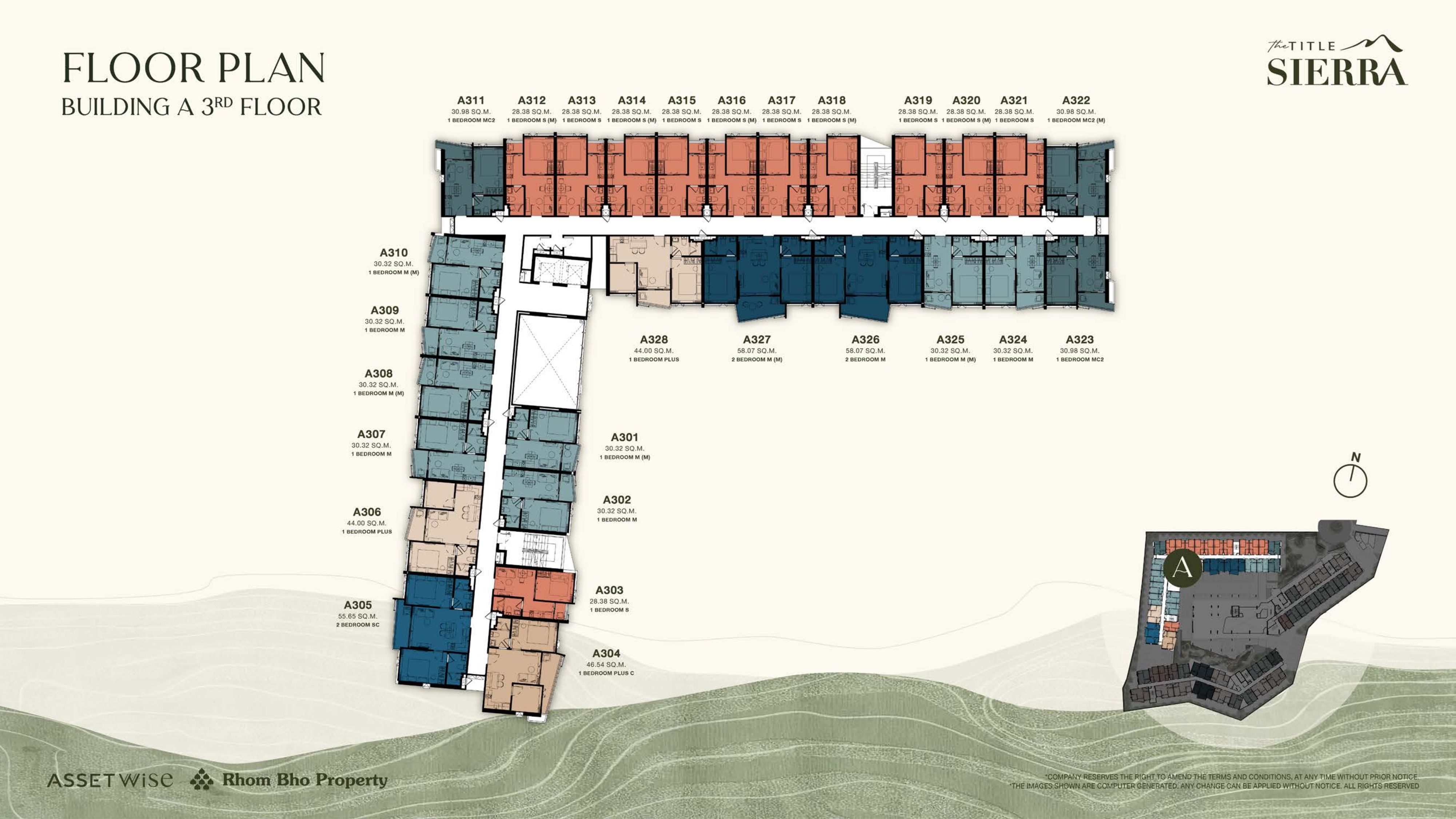 Building Floor Plan of The Title Sierra - ชั้น 2