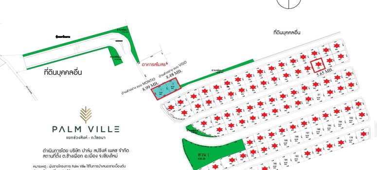 Master Plan of ปาล์ม วิลล์ แยกข่วงสิงห์-โชตนา - Photo 1