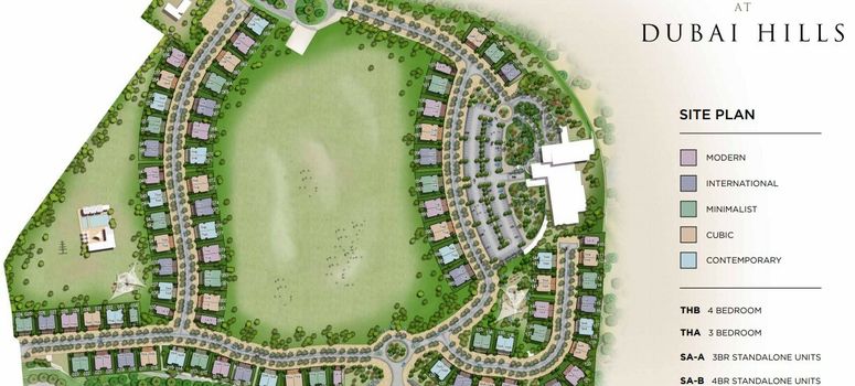 Master Plan of Club Villas at Dubai Hills - Photo 1