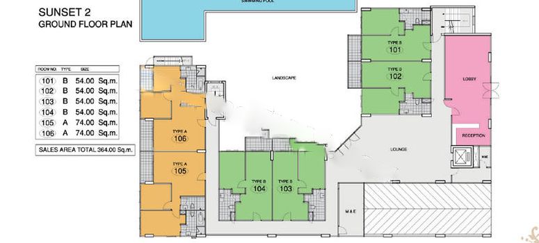 Master Plan of ซันเซ็ต บูเลอวาร์ด เรสซิเดนซ์2 - Photo 1