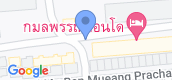 Map View of Muang Pracha Bang Khoo Wat