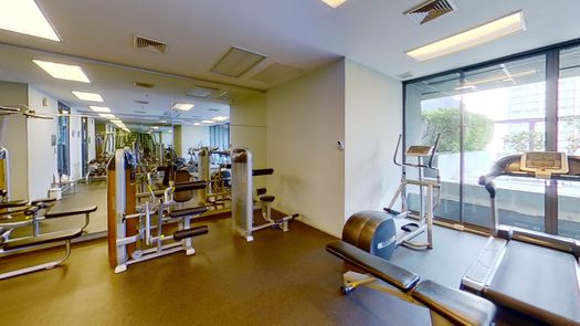 3D视图 of the Communal Gym at Noble Remix