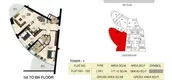 Plans d'étage des unités of Ajman Corniche Residences