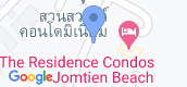 Map View of The Residence Jomtien Beach
