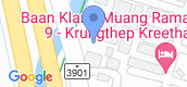 Map View of Baan Klang Muang Rama 9 - Krungthep Kreetha