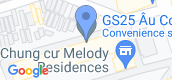 Map View of Melody Residences Apartment
