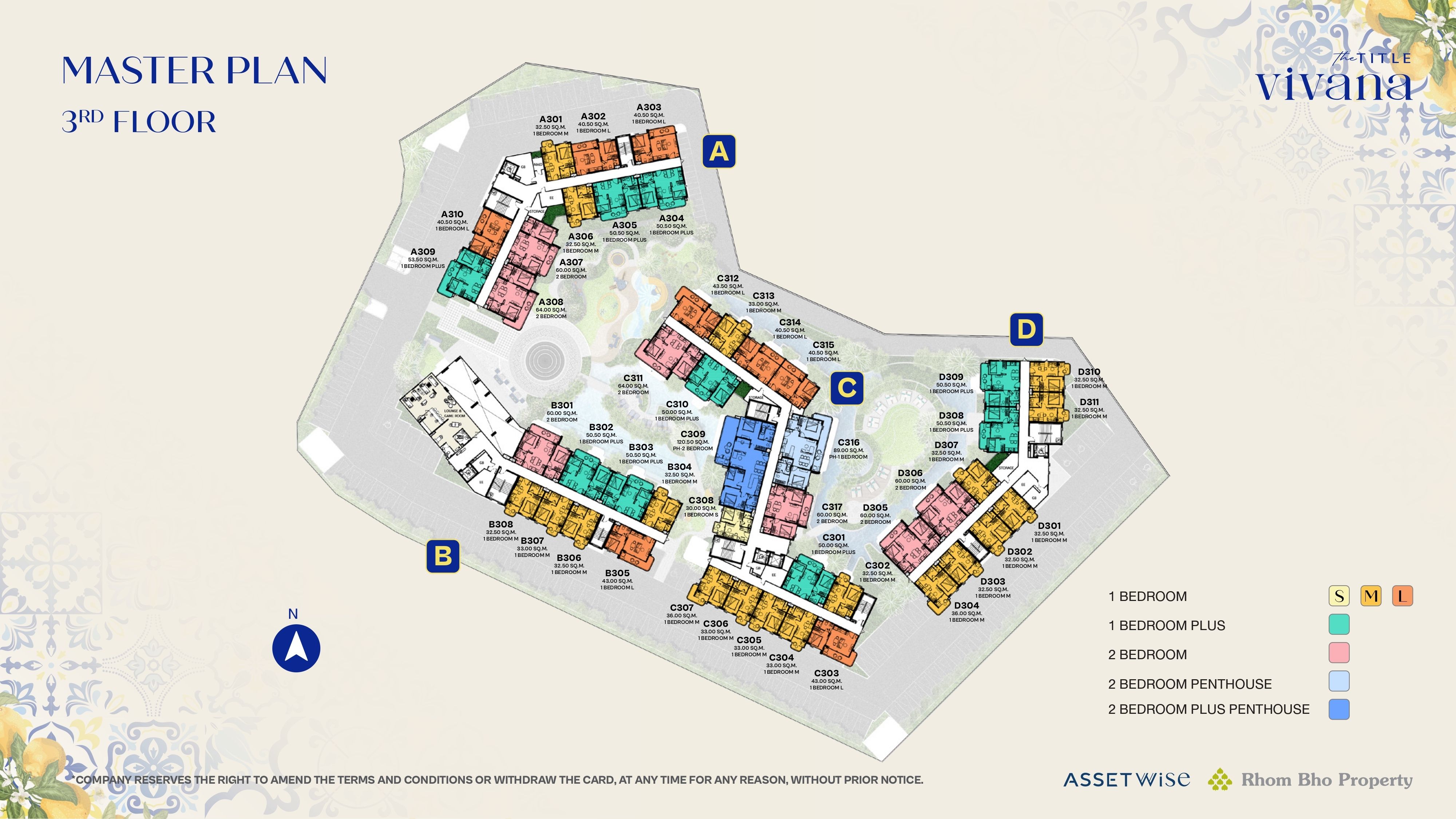 Building Floor Plan of เดอะ ไทเทิล วิวานา กมลา - ชั้น 3