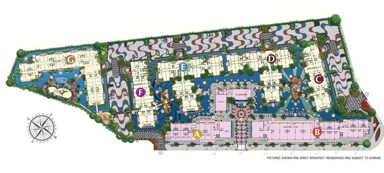 Master Plan of Espana Condo Resort Pattaya - Photo 1