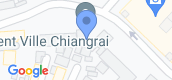 Map View of Escent Ville Chiang Rai