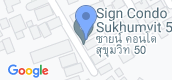 Map View of SIGN Condo Sukhumvit 50