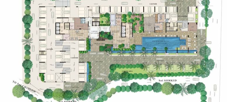 Master Plan of The Address Chidlom - Photo 1