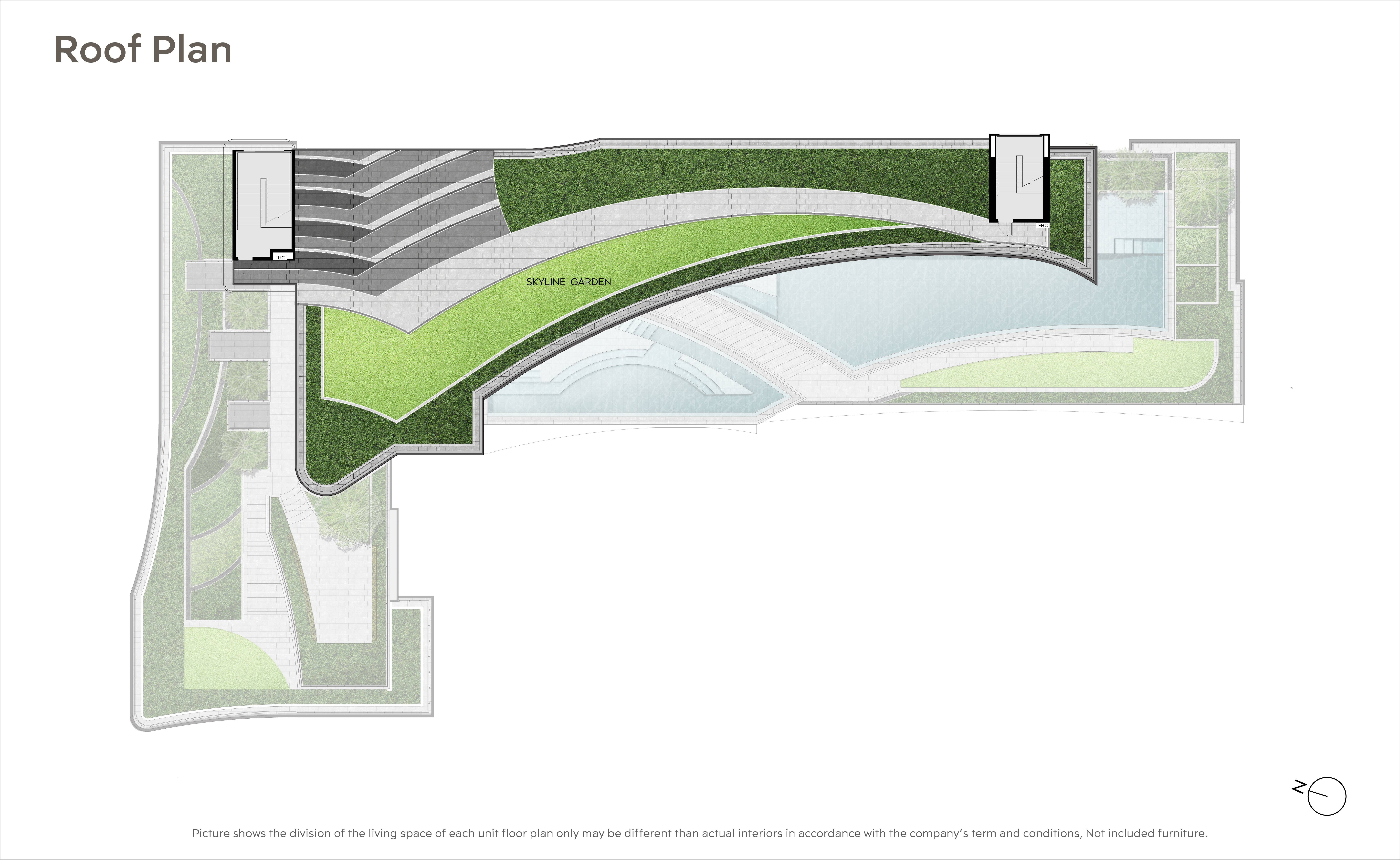 Building Floor Plan of ไลฟ์ สุขุมวิท - พระราม 4 - ชั้น ชั้นดาดฟ้า