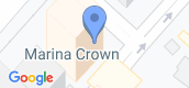지도 보기입니다. of Marina Crown