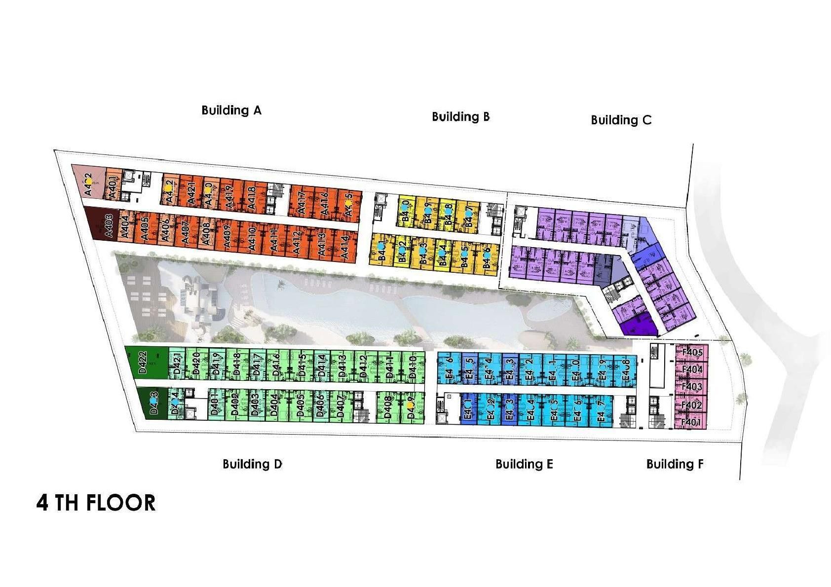 Building Floor Plan of ซัน ฮิลส์ ลายัน ภูเก็ต - ชั้น 4